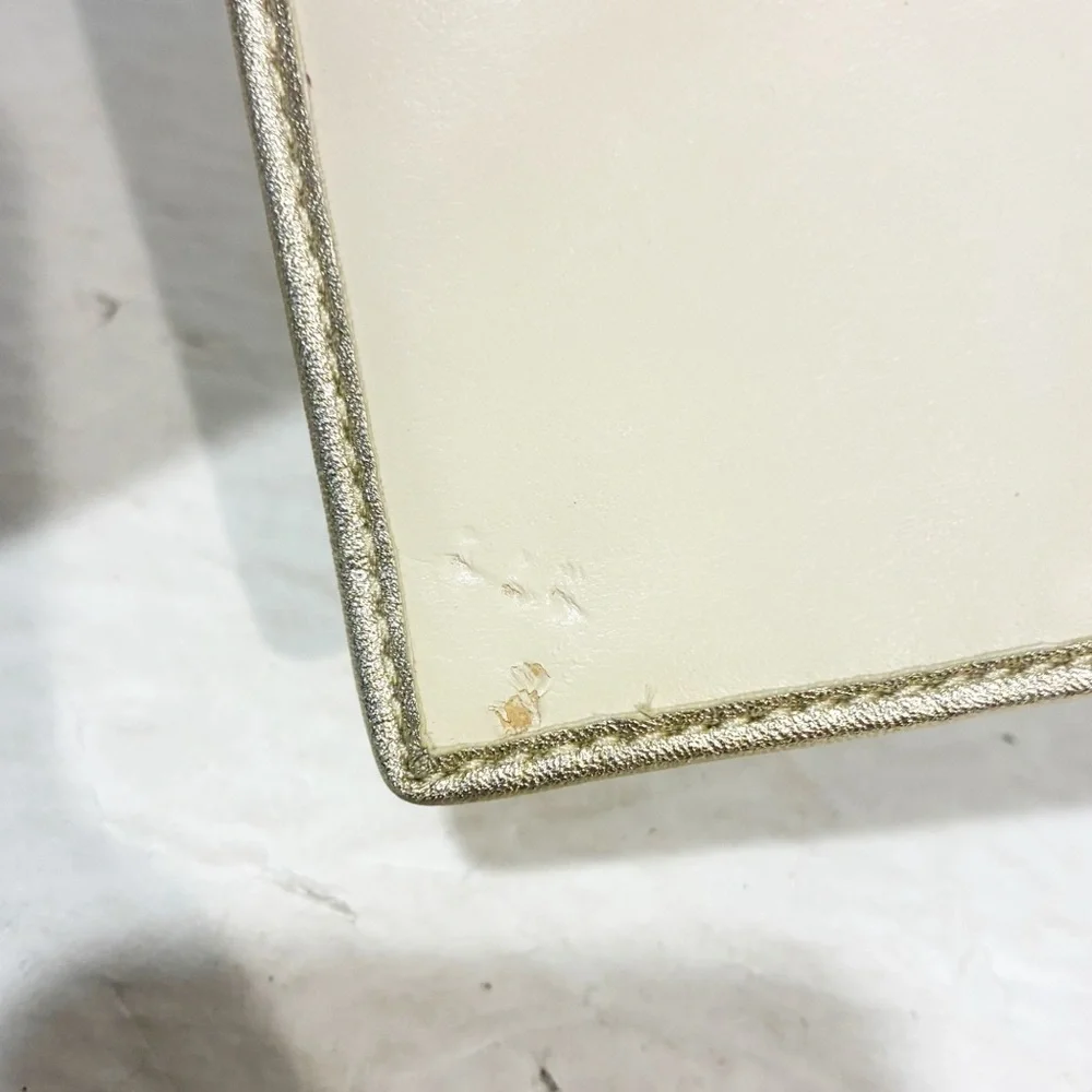 Coach Khaki Brown Gold Signature Cavas Logo Designer Wallet Checkbook Holder‎